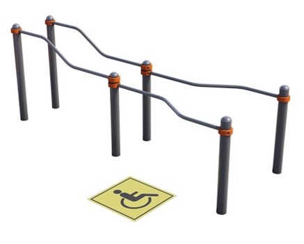 Брусья разноуровневые